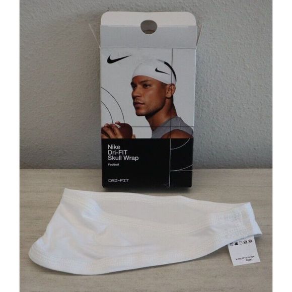 Nike Unisex Adult One Size Fits Most White/Black Dri-FIT 5.0 Football Skull Wrap - Picture 4 of 4